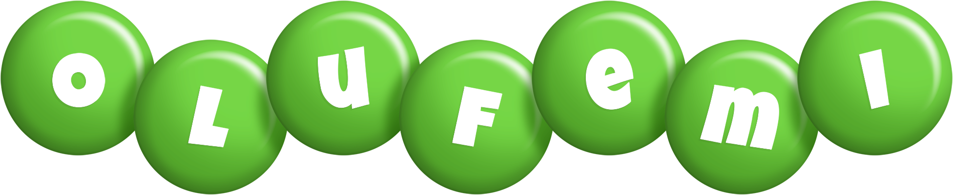 Olufemi candy-green logo