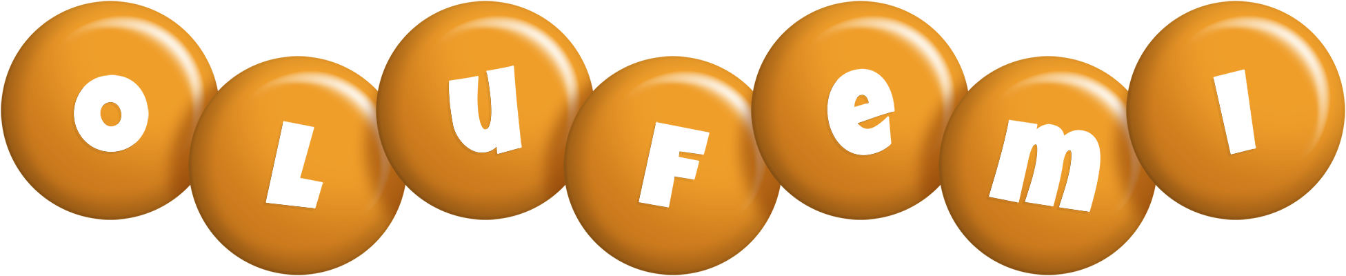Olufemi candy-orange logo