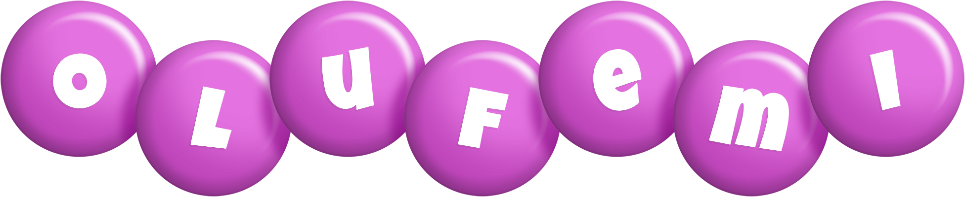 Olufemi candy-purple logo