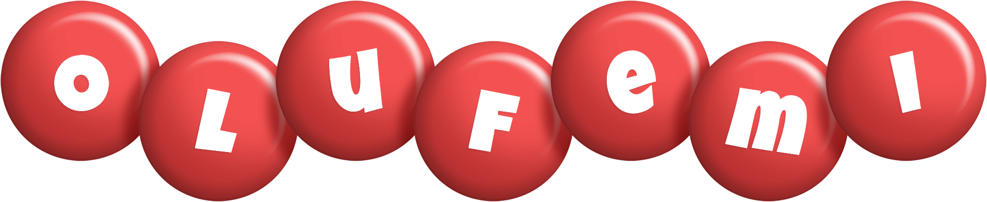 Olufemi candy-red logo