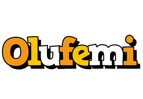 Olufemi cartoon logo