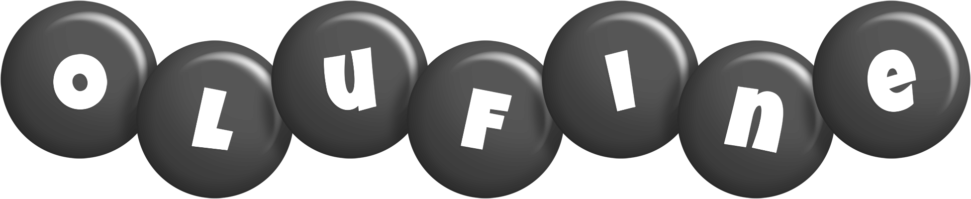 Olufine candy-black logo