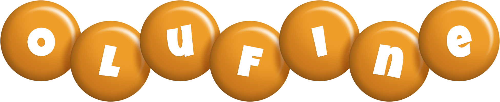 Olufine candy-orange logo