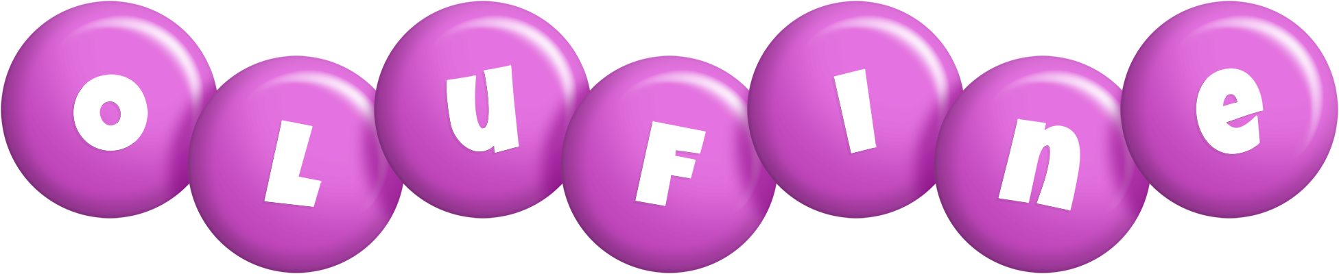 Olufine candy-purple logo