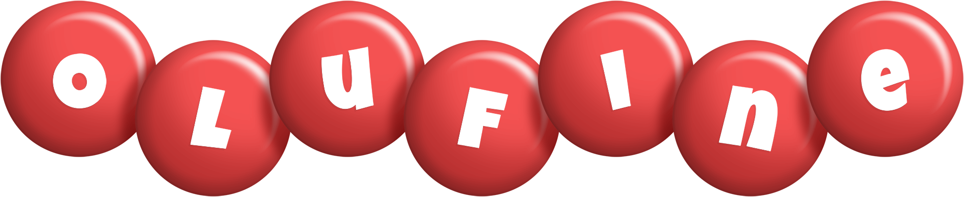 Olufine candy-red logo