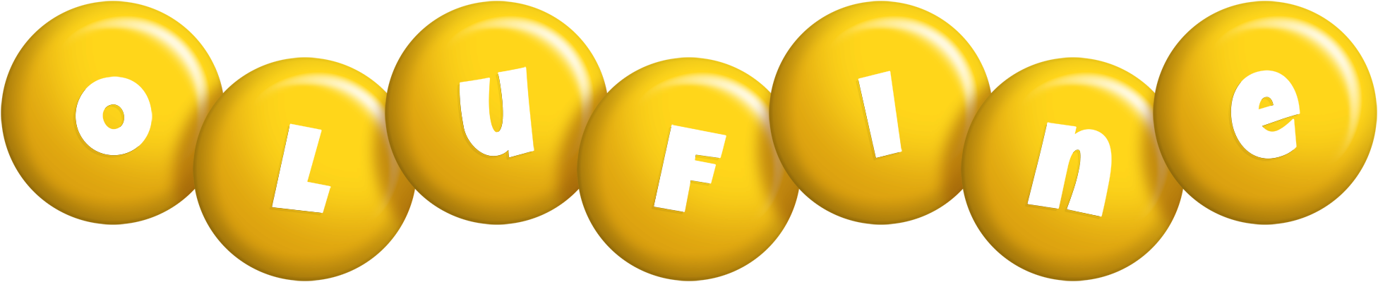 Olufine candy-yellow logo