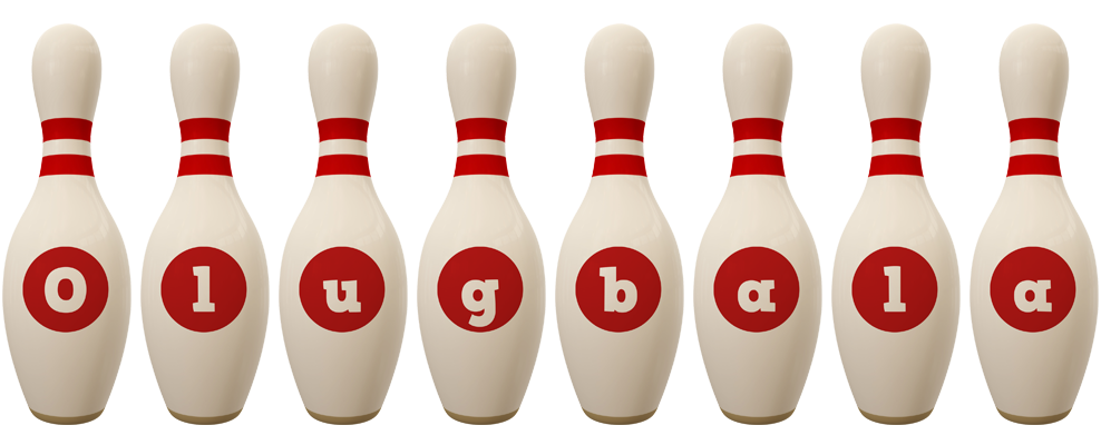 Olugbala bowling-pin logo