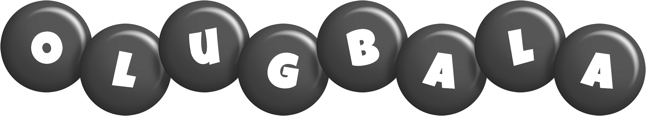 Olugbala candy-black logo