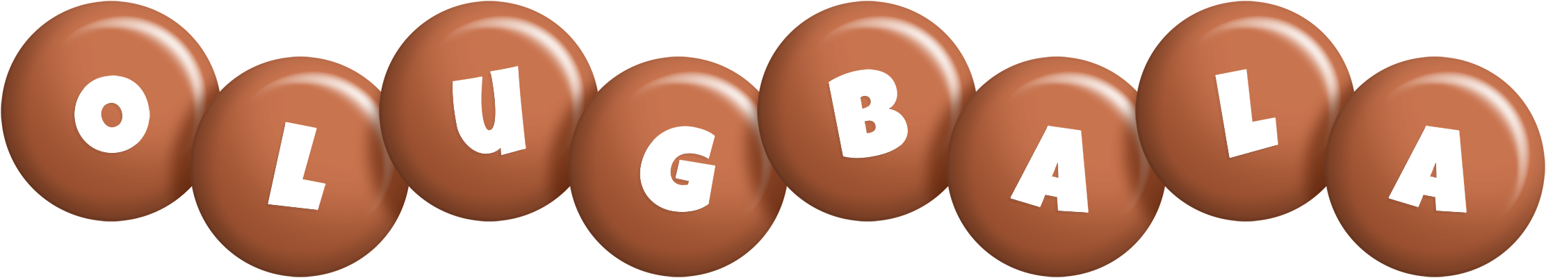 Olugbala candy-brown logo