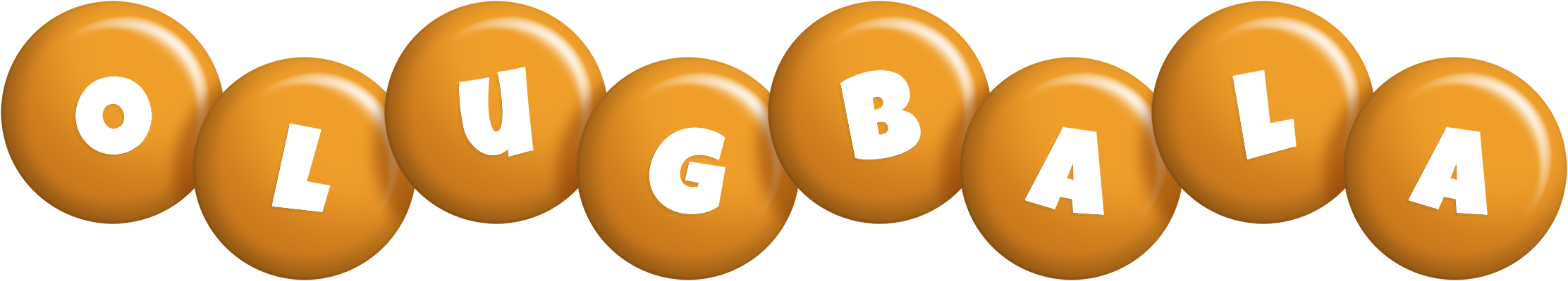Olugbala candy-orange logo