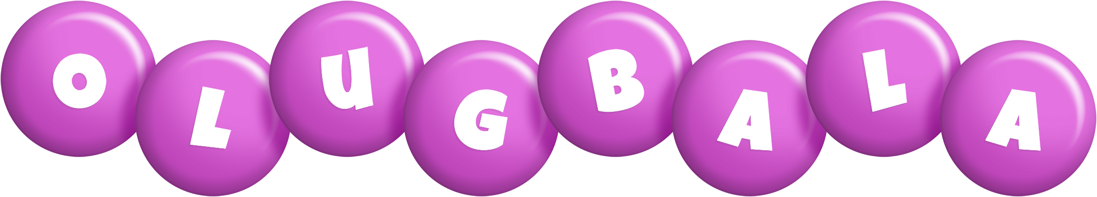 Olugbala candy-purple logo