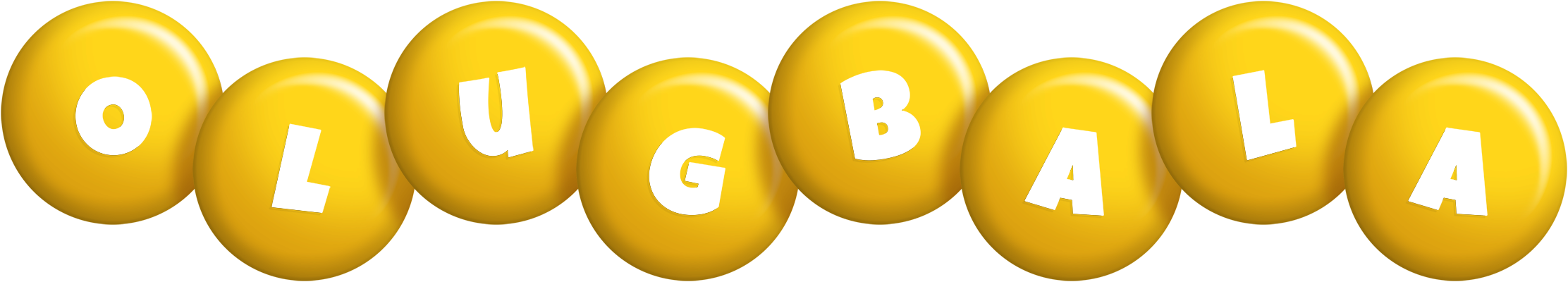 Olugbala candy-yellow logo