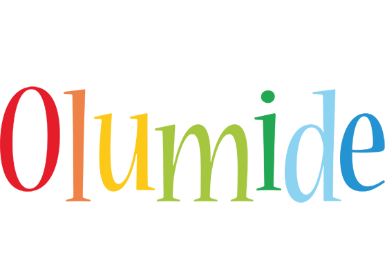 Olumide birthday logo