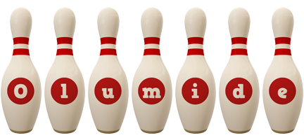 Olumide bowling-pin logo