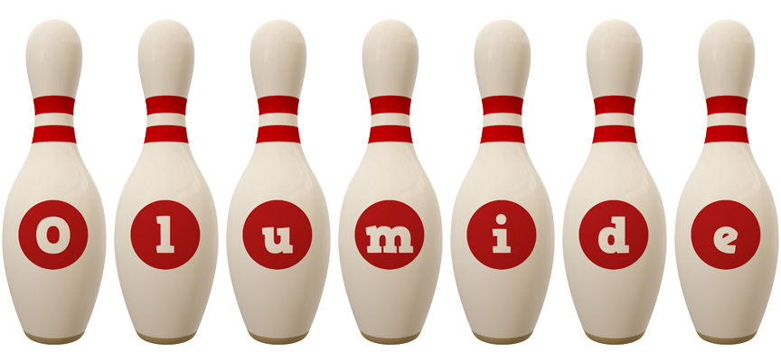 Olumide bowling-pin logo