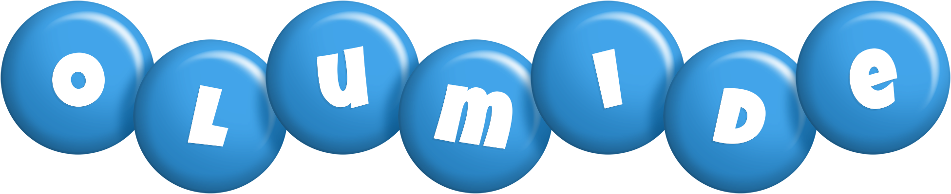 Olumide candy-blue logo