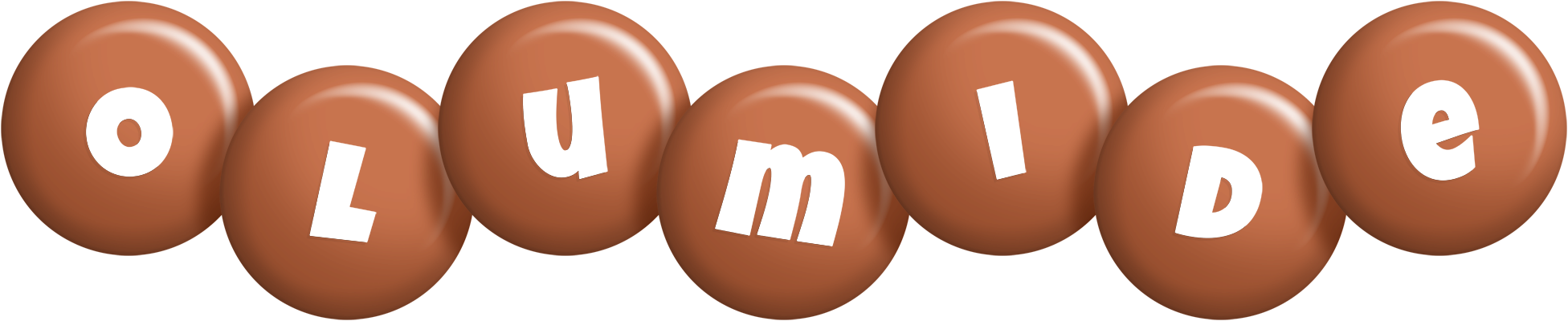 Olumide candy-brown logo
