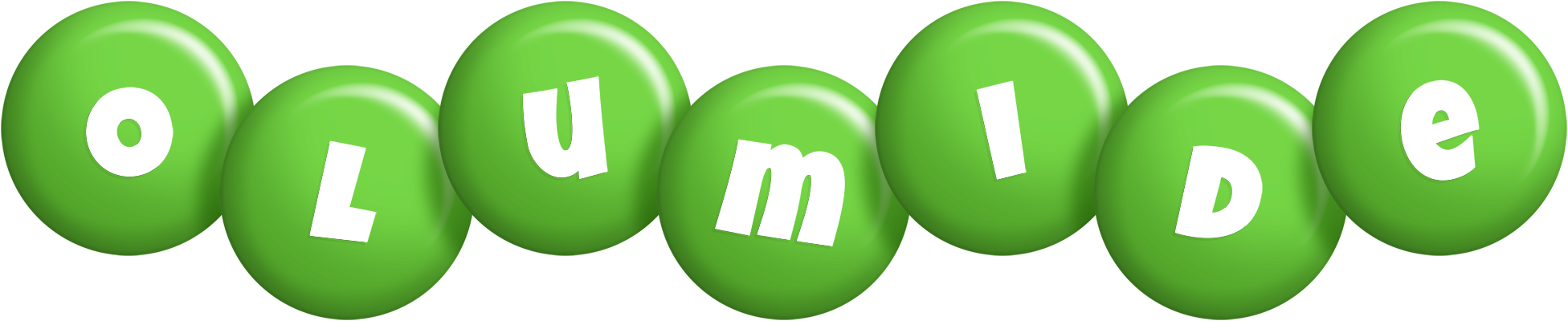 Olumide candy-green logo
