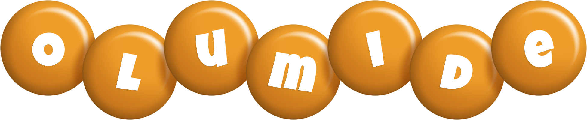 Olumide candy-orange logo
