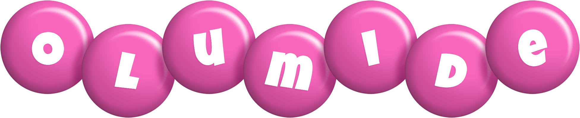 Olumide candy-pink logo