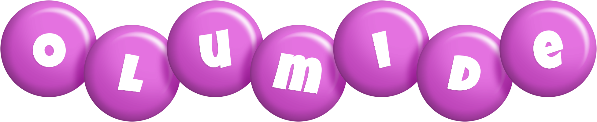Olumide candy-purple logo
