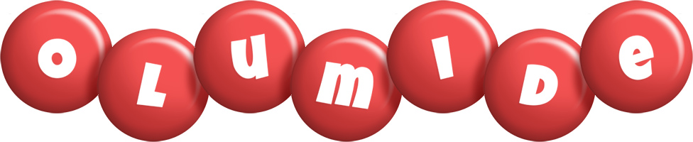 Olumide candy-red logo