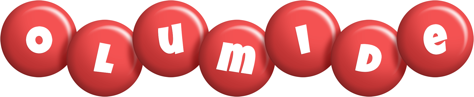 Olumide candy-red logo