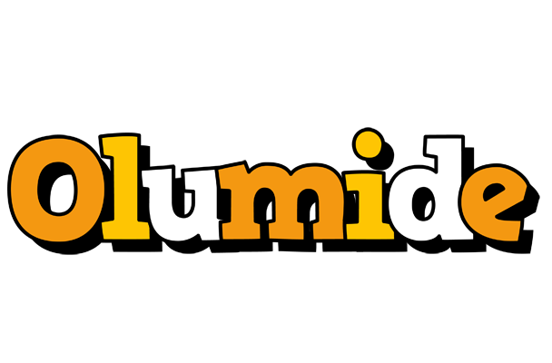 Olumide cartoon logo
