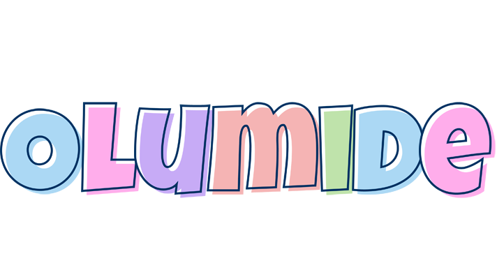 Olumide pastel logo