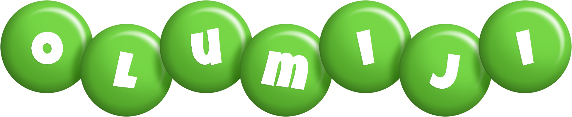 Olumiji candy-green logo