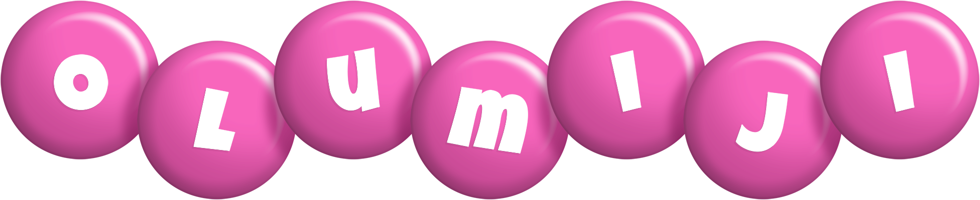 Olumiji candy-pink logo