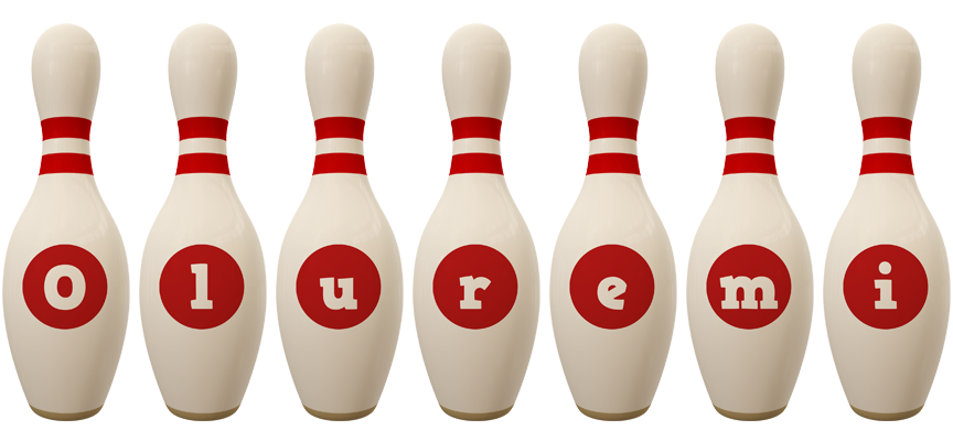 Oluremi bowling-pin logo