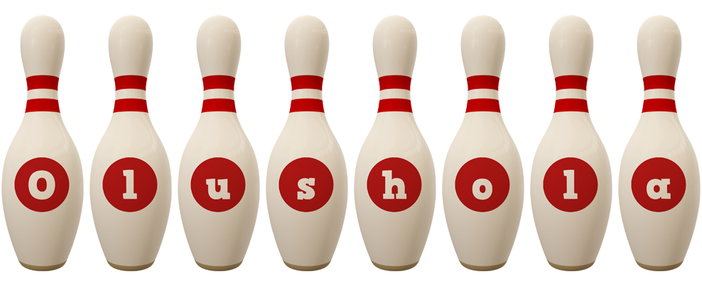 Olushola bowling-pin logo