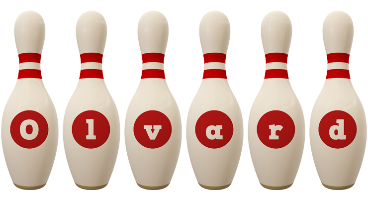 Olvard bowling-pin logo
