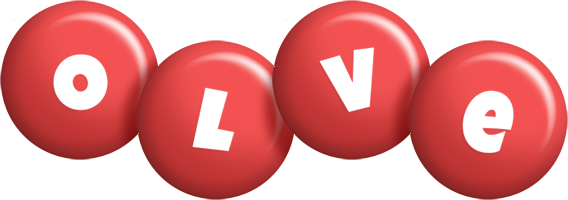 Olve candy-red logo