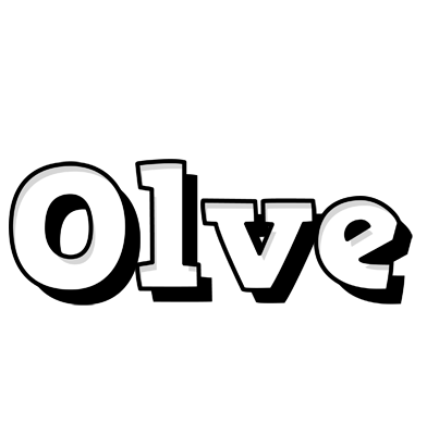 Olve snowing logo