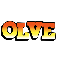 Olve sunset logo