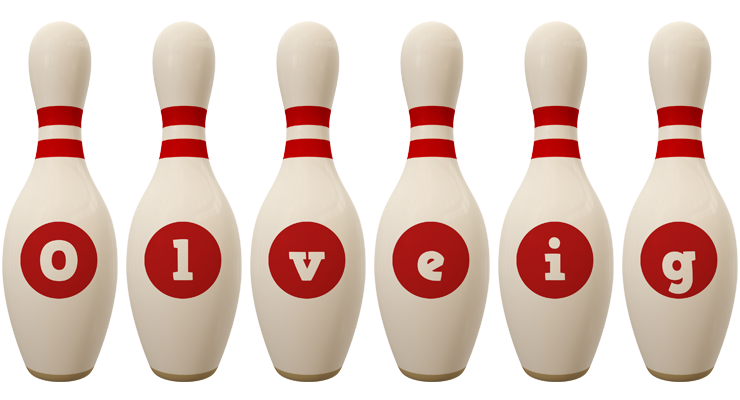 Olveig bowling-pin logo