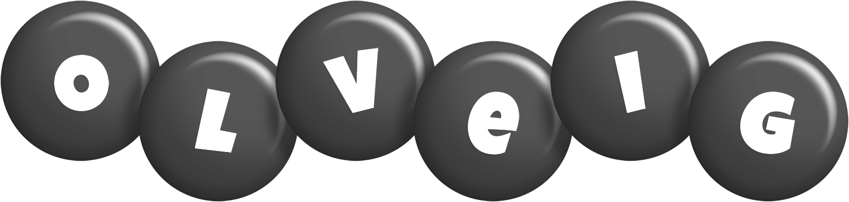 Olveig candy-black logo