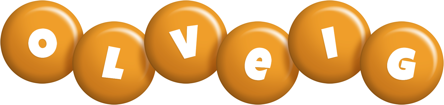 Olveig candy-orange logo