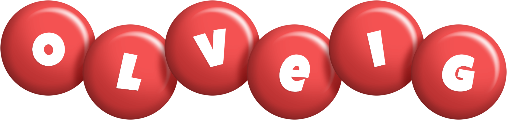 Olveig candy-red logo