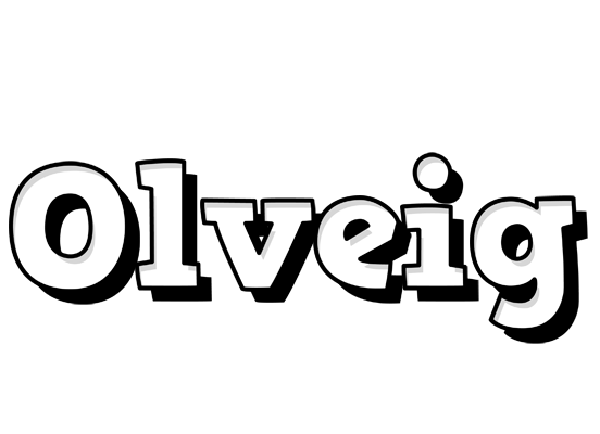 Olveig snowing logo