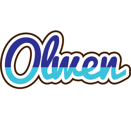 Olwen raining logo