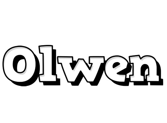 Olwen snowing logo
