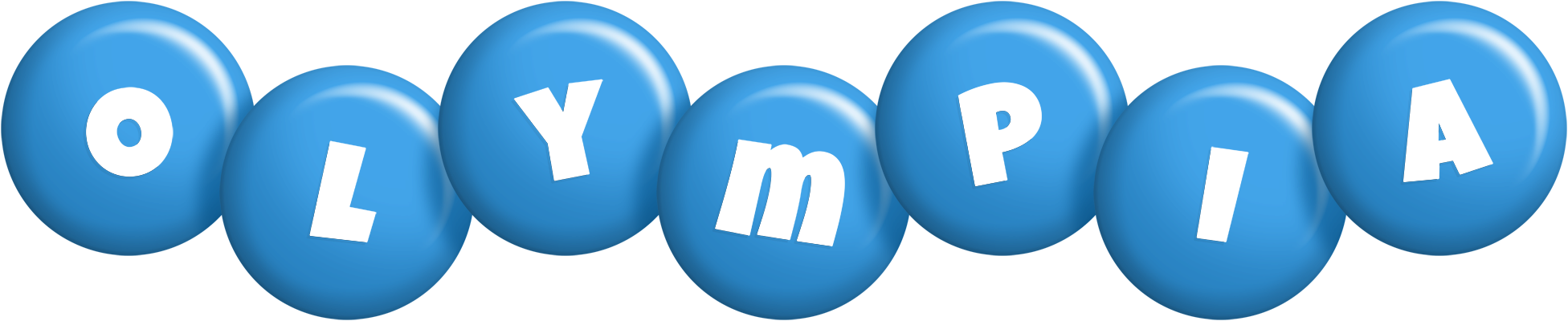 Olympia candy-blue logo