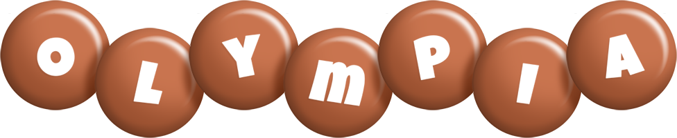 Olympia candy-brown logo