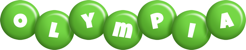 Olympia candy-green logo
