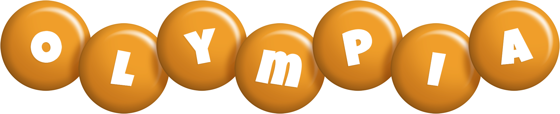 Olympia candy-orange logo