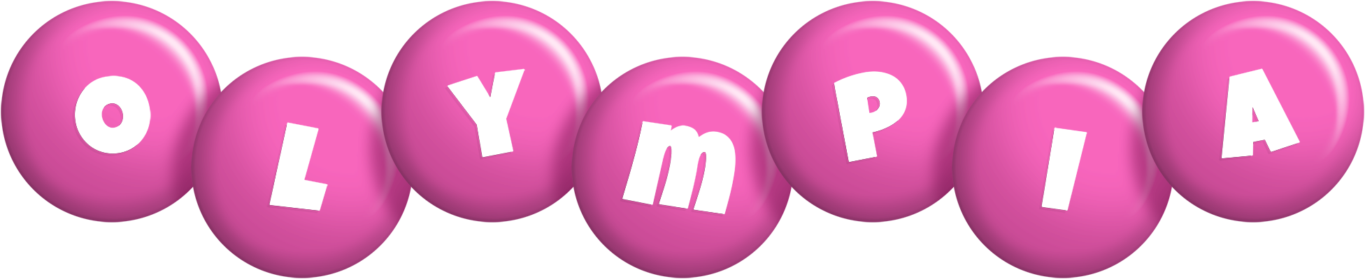 Olympia candy-pink logo
