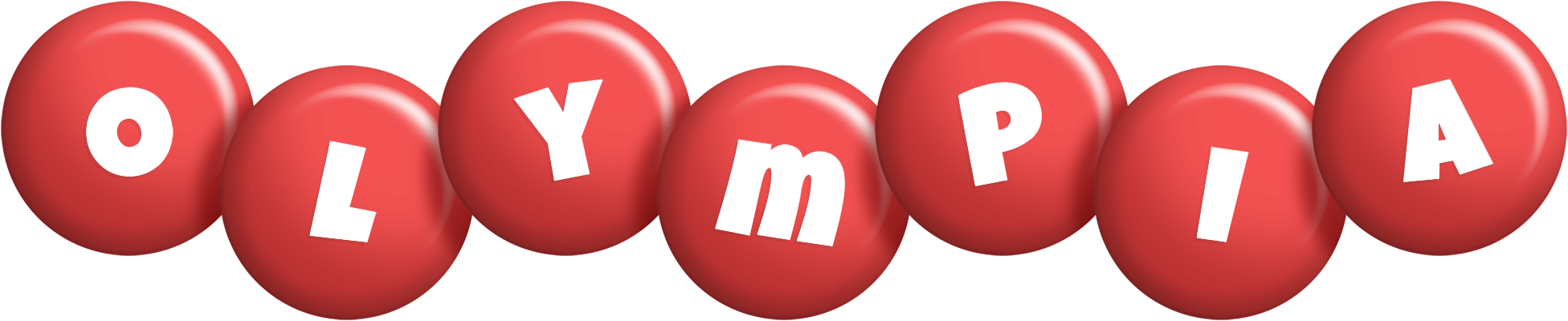 Olympia candy-red logo